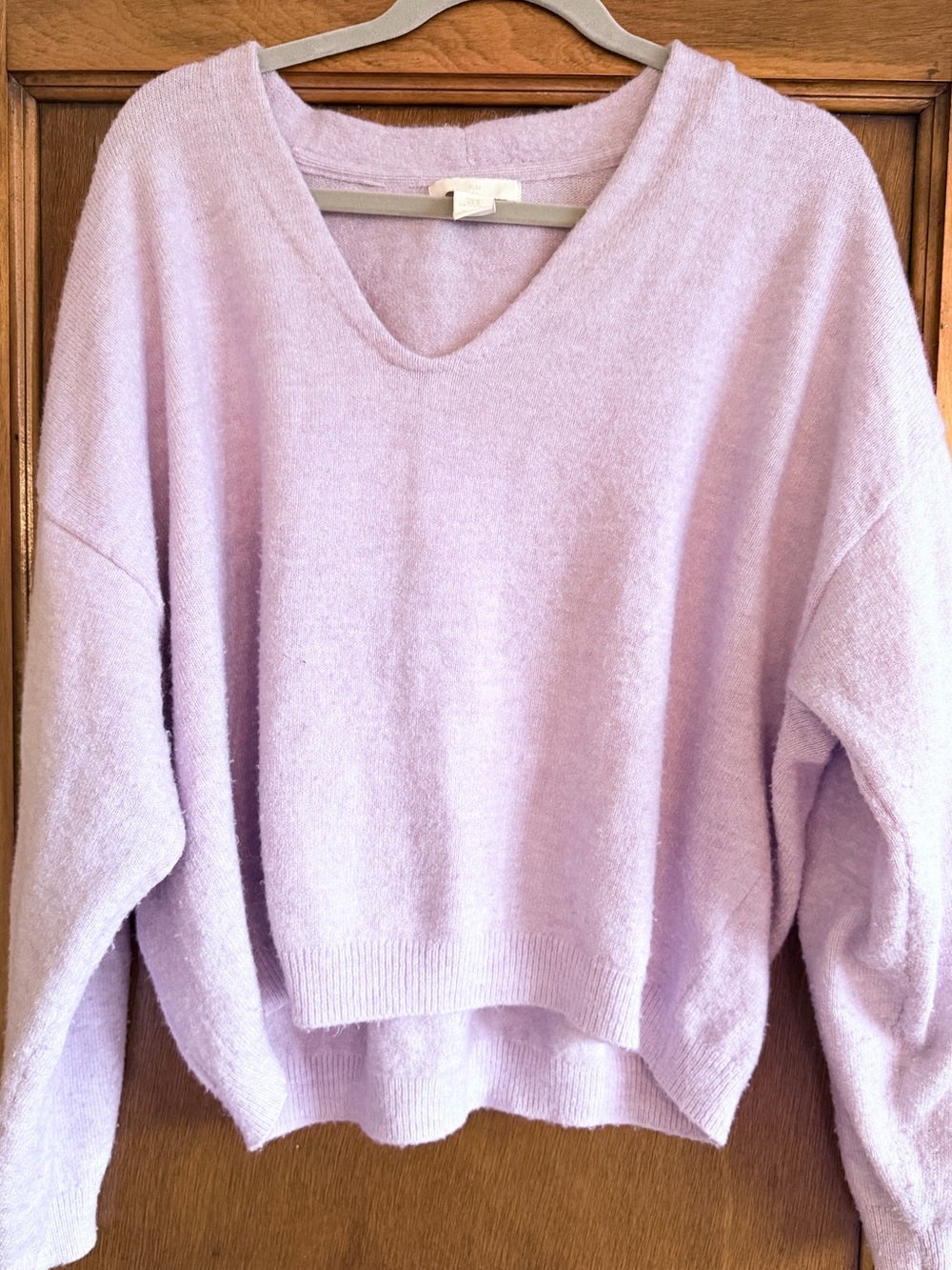 H&M Lavender V-Neck Cozy Knit Sweater